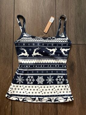 NWT skims logo plush pointelle tank